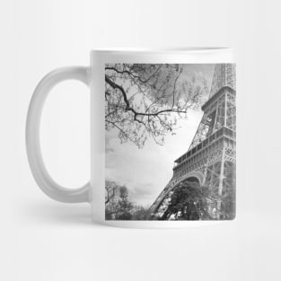 Half of the Eiffel Tower with trees around Mug